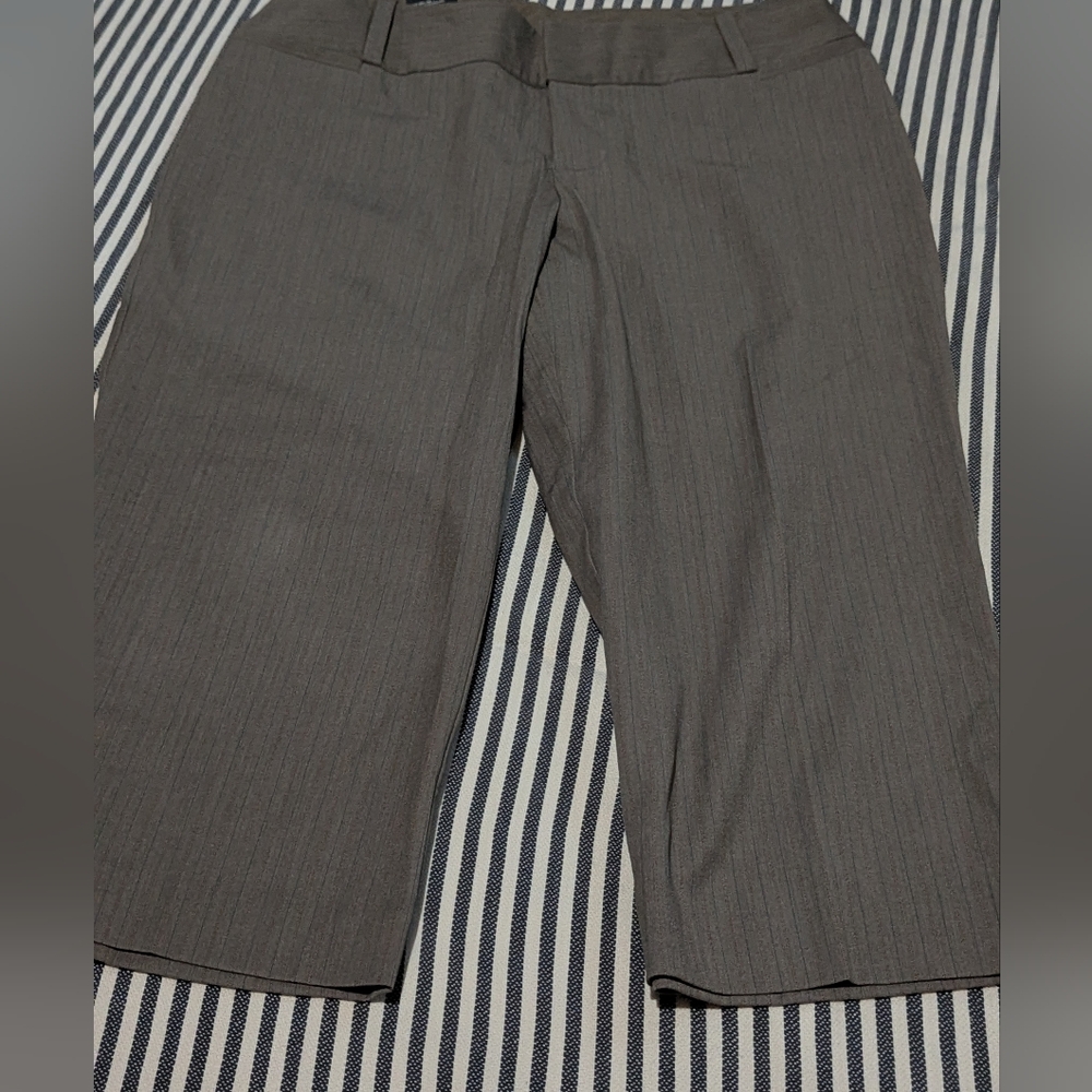 Massimo Brown Pinstripe Trousers